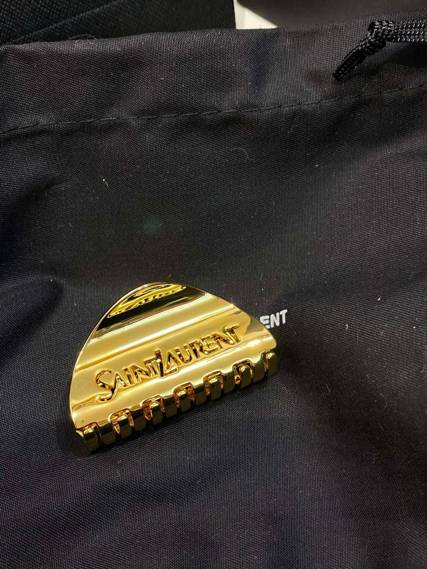 YSL Saint Laurent Gold Hair Clip